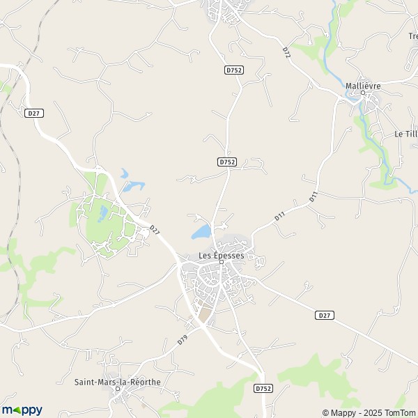Plan Les Épesses carte de Les Épesses (85590) et infos pratiques